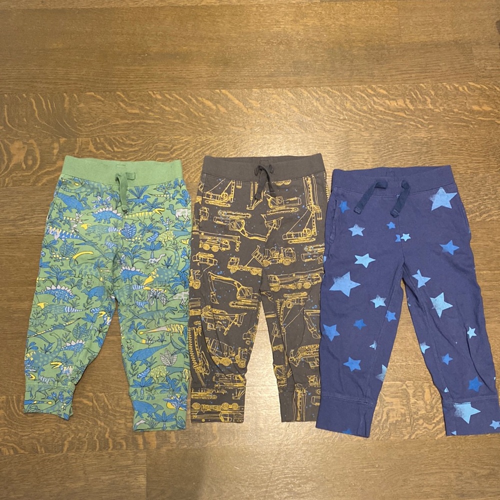 Gap toddler boy’s pants. Playtime Favorite style. Three pairs, size 3 years.